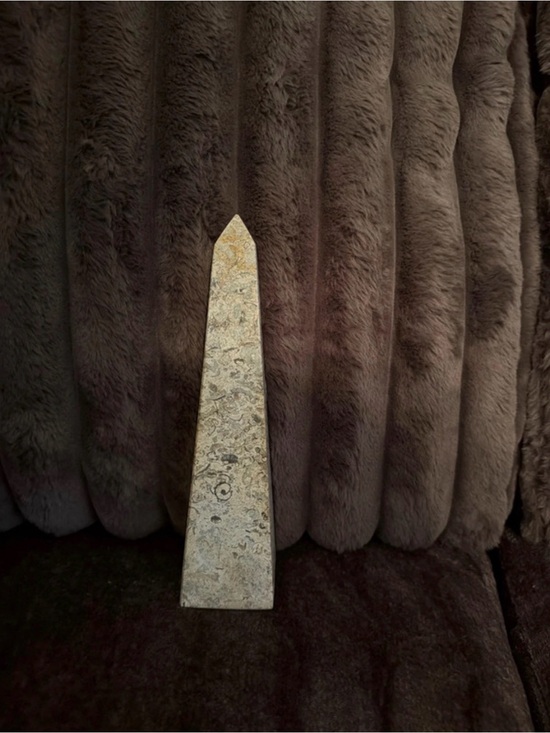Other - Natural Stone Obelisk Decorative Accent - Beige